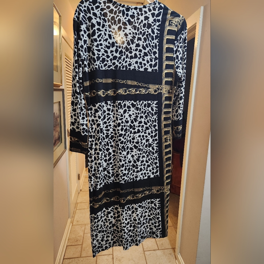Joseph Ribkoff Animal Print Dress - Picture 4 of 6